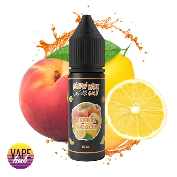 Рідина New Way Salt Black 15 мл 65 мг - Lemon Peach — купити
