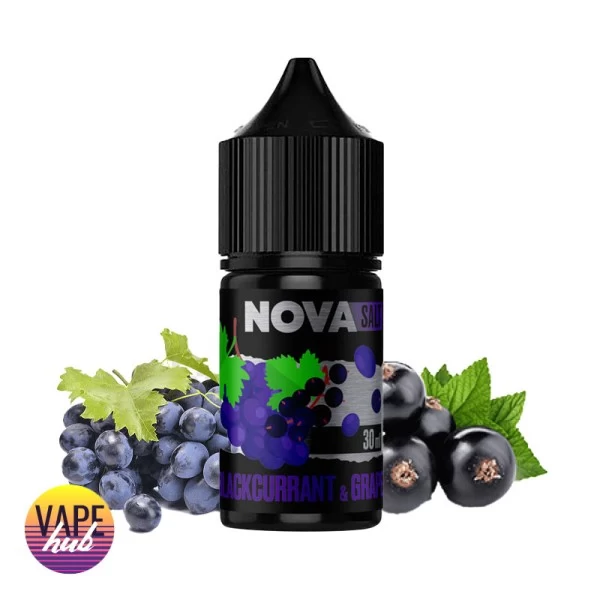 Рідина NOVA Salt 30ml/30mg Blackcurrant&Grape — купити