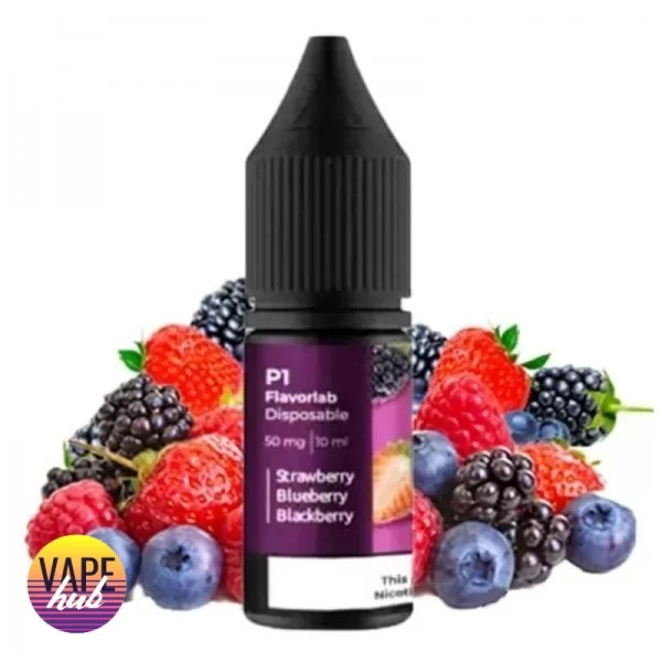 Рідина Flavorlab P1 10 мл, 50 мг - Strawberry Blueberry Blackberry — купити