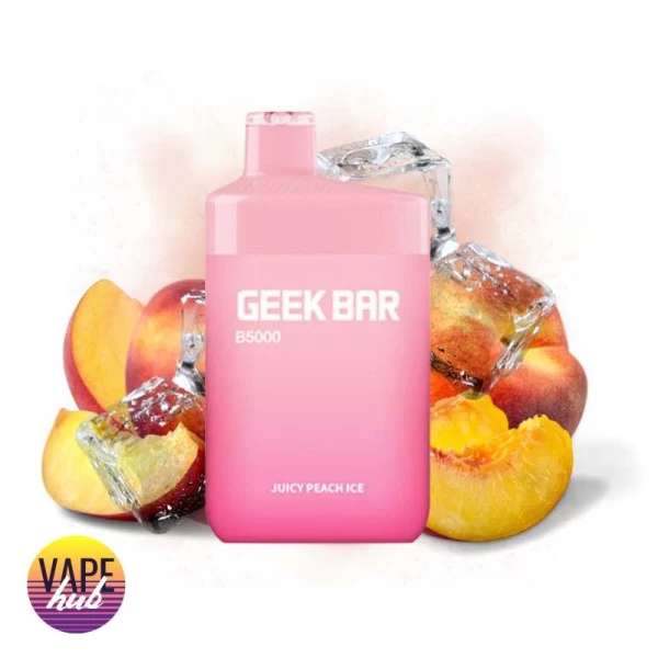 Одноразова POD система Geek Bar B5000 - Juice Peach Ice на 5000 затяжок — купити
