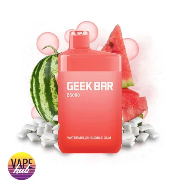 Одноразова POD система Geek Bar B5000 - Watermelon Bubblegum на 5000 затяжок — купити
