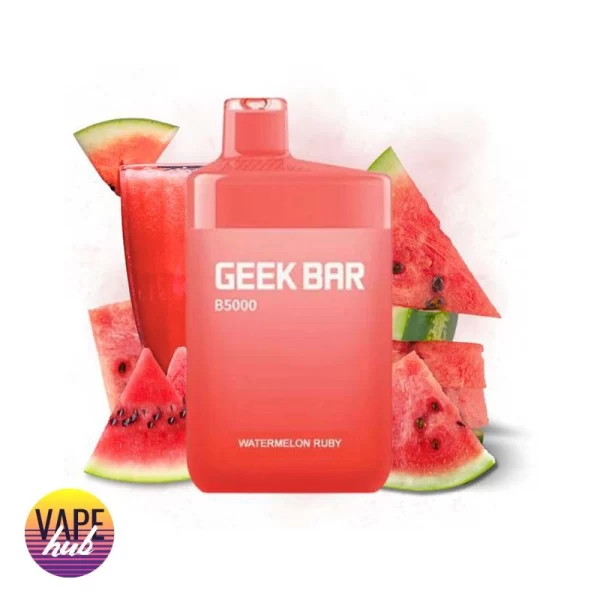 Одноразова POD система Geek Bar B5000 - Watermelon Ruby на 5000 затяжок — купити
