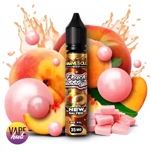 Рідина Marvellous Brew New Salted 30 мл 35 мг - Peach Bubblegum — купити
