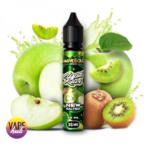 Рідина Marvellous Brew New Salted 30 мл 35 мг - Apple Kiwi — купити