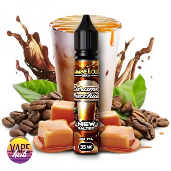 Рідина Marvellous Brew New Salted 30 мл 35 мг - Caramel Macchiato — купити