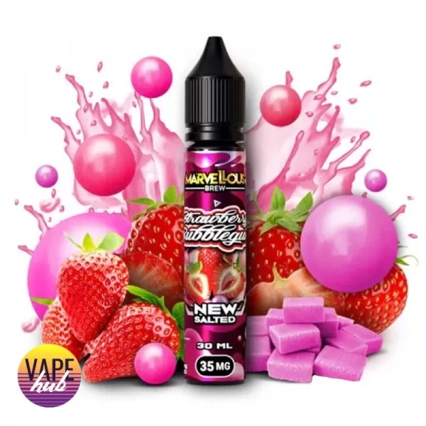 Рідина Marvellous Brew New Salted 30 мл 50 мг - Strawberry Bubblegum — купити