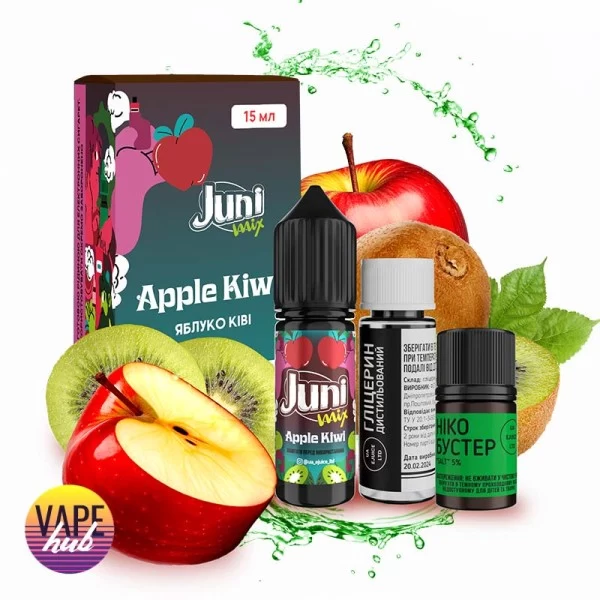 Набір Juni Mix 15 мл 65 мг - Apple Kiwi — купити