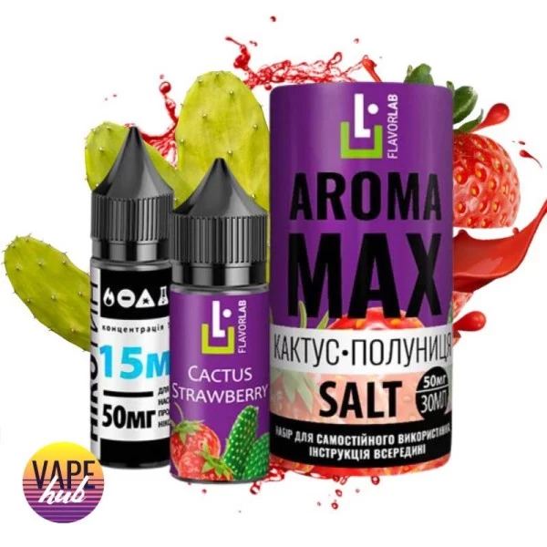 Набір Aroma MAX Salt 30 мл 50 мг - Cactus Strawberry — купити