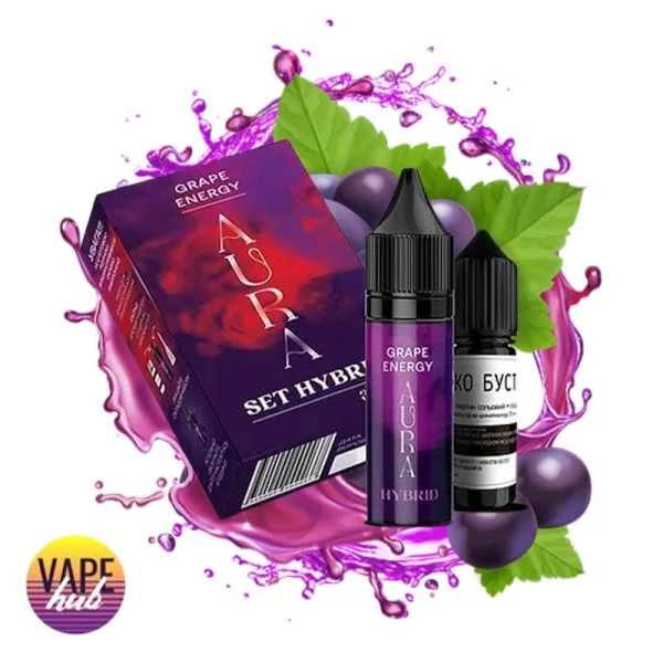Набір Aura Hybrid 10 мл 50 мг - Grape Energy — купити