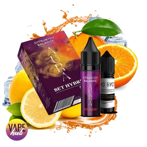 Набір Aura Hybrid 10 мл 30 мг - Citrus Icy Balance — купити