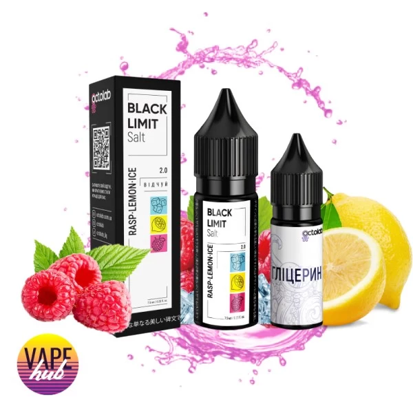 Набір Black Limit 15 мл 65 мг - Rasp Lemon Ice — купити