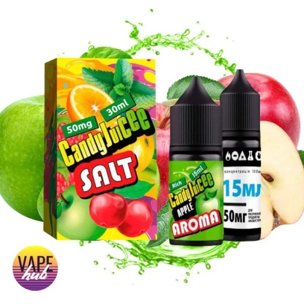 Набір Candy Juice Premium Salt 30 мл 50 мг - Apple — купити