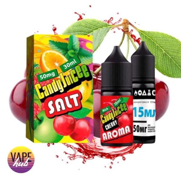 Набір Candy Juice Premium Salt 30 мл 50 мг - Cherry — купити