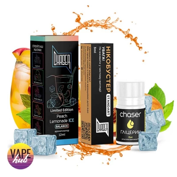 Набір Chaser Black Ice 30 мл 50 мг - Peach Lemonade — купити