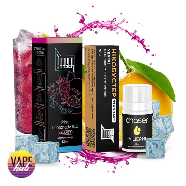 Набір Chaser Black Ice 30 мл 50 мг - Pink Lemonade — купити