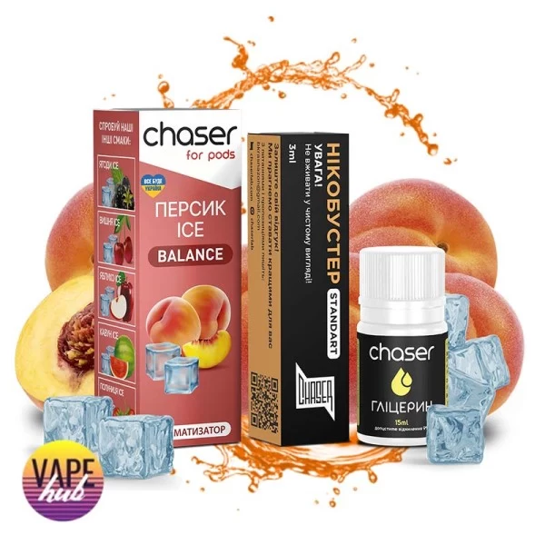Набір Chaser ForPods Ice 30 мл 65 мг - Персик — купити