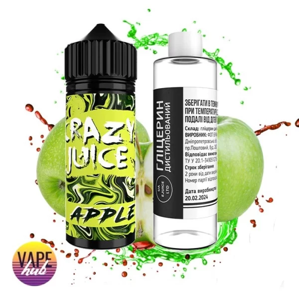 Набір Crazy Juice Organic 120 мл 6 мг - Apple — купити