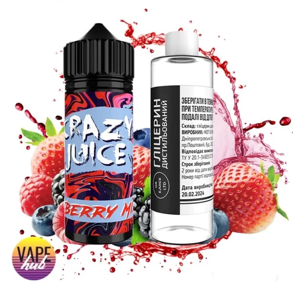 Набір Crazy Juice Organic 120 мл 3 мг - Berry Mix — купити