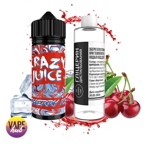 Набір Crazy Juice Organic 120 мл 3 мг - Cherry Ice — купити