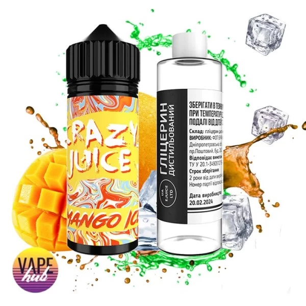 Набір Crazy Juice Organic 120 мл 6 мг - Mango Ice — купити