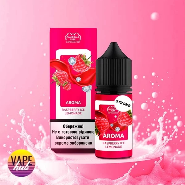 Набір Flavorlab Disposable Puff Strong 30 мл 50 мг - Raspberry Ice Lemonade — купити