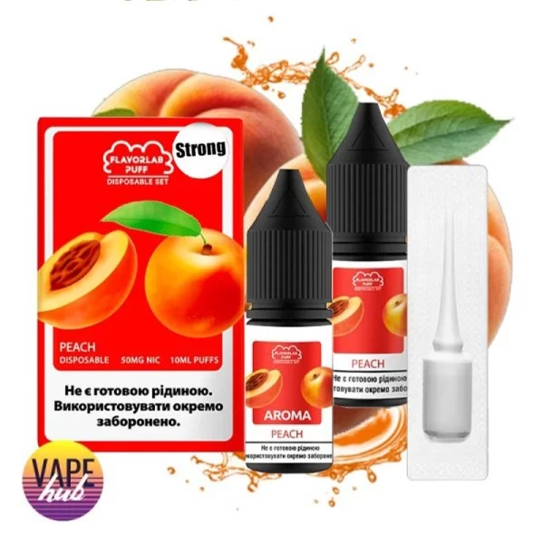 Набір Flavorlab Disposable Puff Strong 10 мл 50 мг - Peach — купити