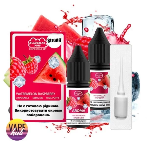 Набір Flavorlab Disposable Puff Strong 10 мл 50 мг - Watermelon Raspberry — купити