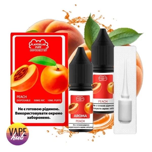 Набір Flavorlab Disposable Puff 10 мл 50 мг - Peach — купити