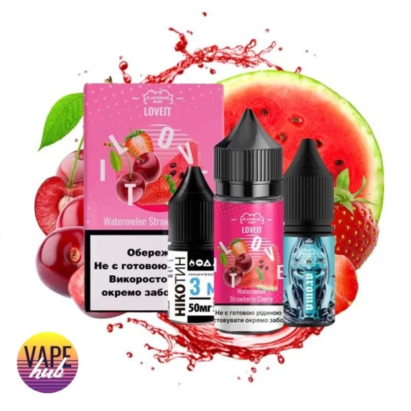 Набір Flavorlab Love it 30 мл 25 мг - Watermelon Strawberry Cherry — купити