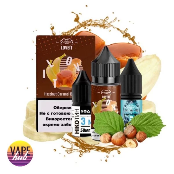 Набір Flavorlab Love it 30 мл 50 мг - Hazelnut Caramel Banana Cream — купити