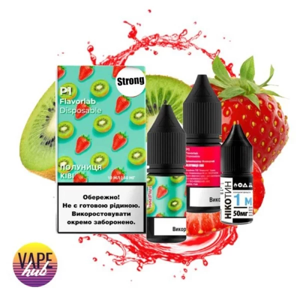 Набір Flavorlab Р1 Strong 10 мл 50 мг - Strawberry Kiwi — купити