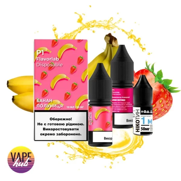 Набір Flavorlab Р1 10 мл 50 мг - Banana Strawberry — купити