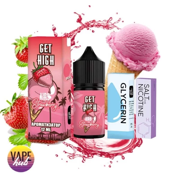 Набір Get High 30 мл 25 мг - Airy Strawberry — купити
