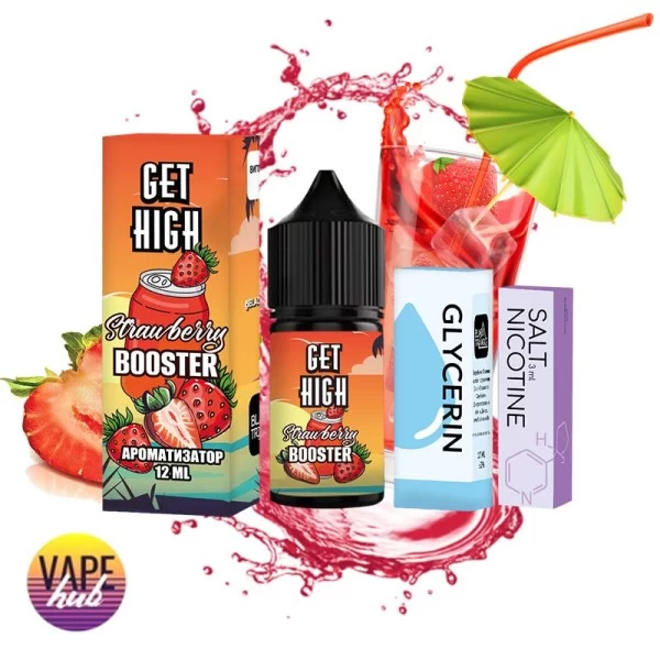 Набір Get High 30 мл 25 мг - Strawberry Booster — купити