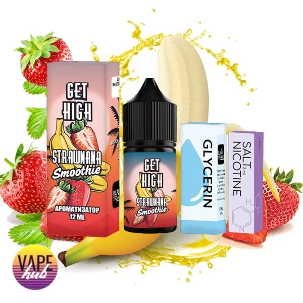 Набір Get High 30 мл 25 мг - Strawnana Smoothie — купити