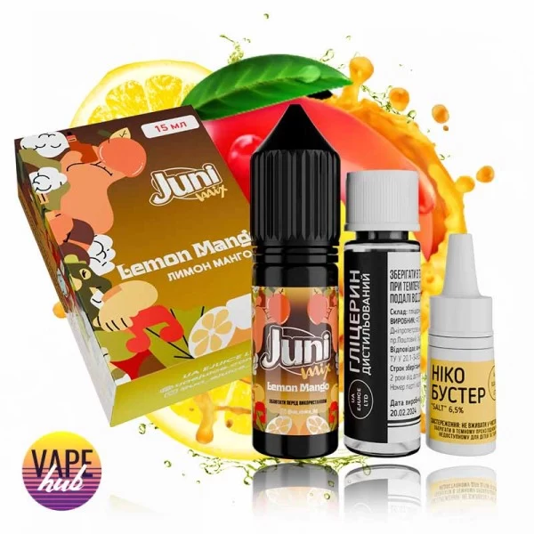 Набір Juni Mix (Hybrid) 15 мл 65 мг - Lemon Mango — купити