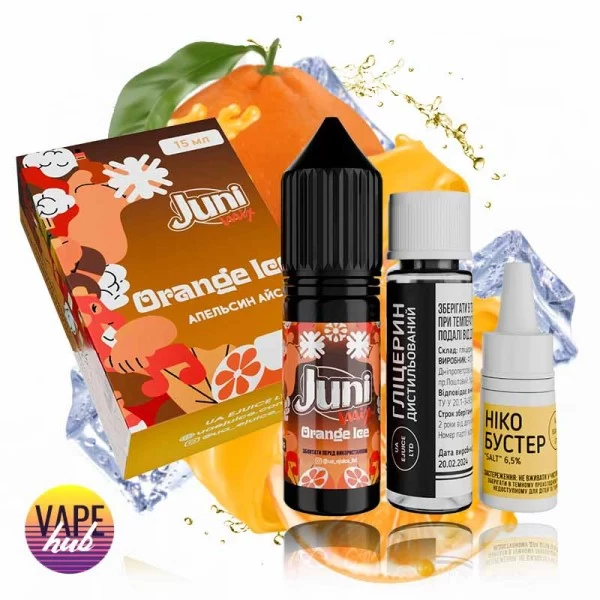Набір Juni Mix (Hybrid) 15 мл 65 мг - Orange Ice — купити