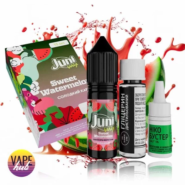 Набір Juni Mix (Hybrid) 15 мл 65 мг - Sweet Watermelon — купити