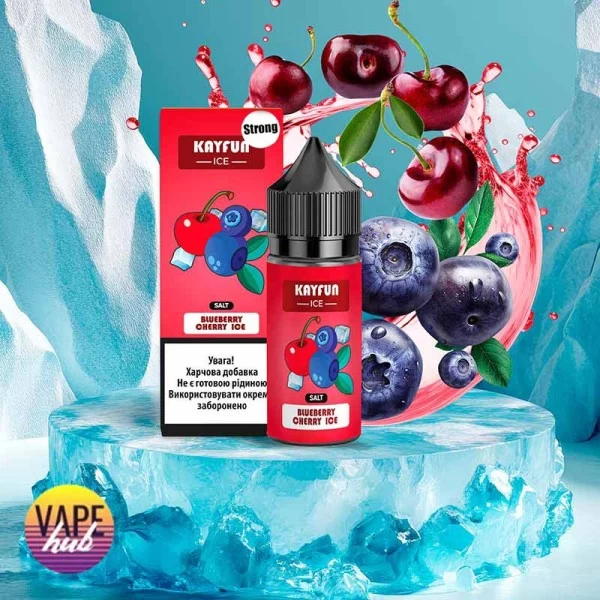 Набір Kayfun Ice Strong 30 мл 50 мг - Чорниця Вишня Лід — купити