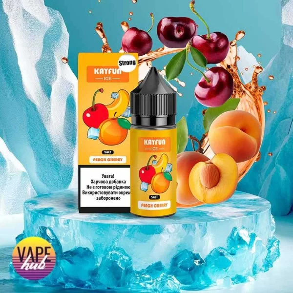 Набір Kayfun Ice Strong 30 мл 50 мг - Персик Вишня Лід — купити
