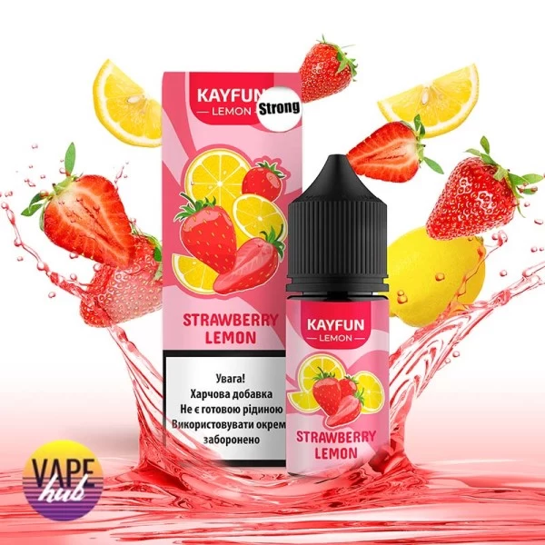Набір Kayfun Lemon Strong 30 мл 50 мг - Полуниця Лимон — купити