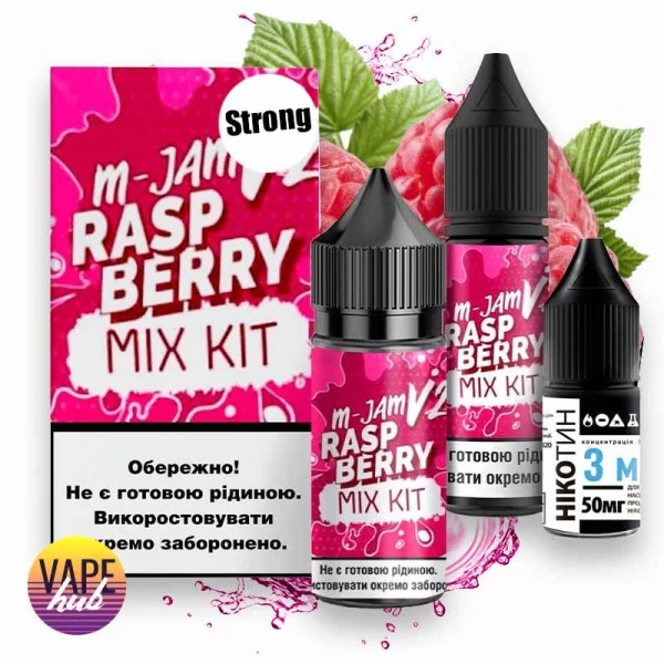Набір M-JAM V2 Salt Strong 30 мл 50 мг - Raspberry — купити