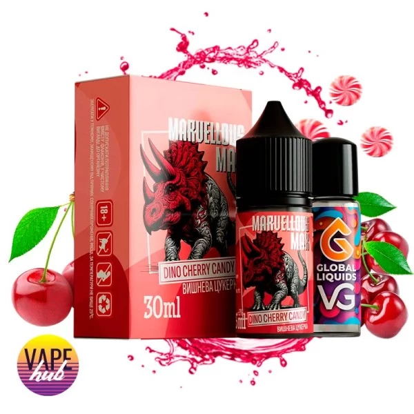 Набір Marvellous Max 30 мл 65 мг - Dino Cherry Candy — купити