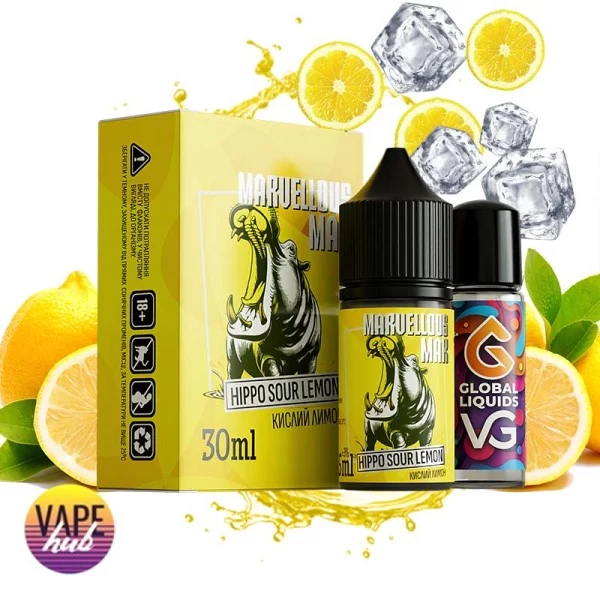 Набір Marvellous Max 30 мл 50 мг - Hippo Sour Lemon — купити