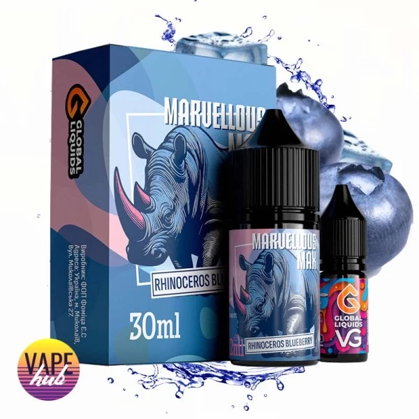 Набір Marvellous Max 30 мл 65 мг - Rhinoceros Blueberry — купити