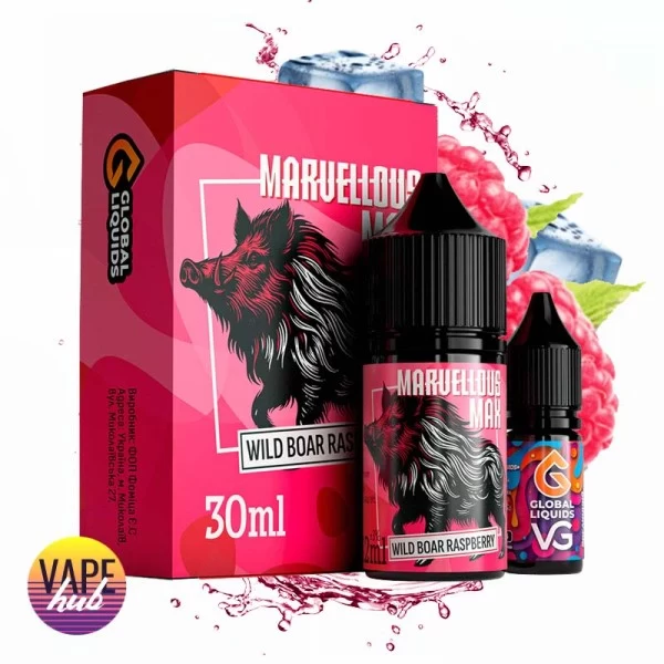 Набір Marvellous Max 30 мл 65 мг - Wild Boar Raspberry — купити