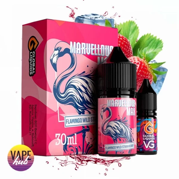 Набір Marvellous Max 30 мл 50 мг - Flamingo Wild Strawberry — купити