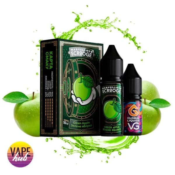 Набір Marvellous Scrooge 15 мл 65 мг - Green Apple — купити