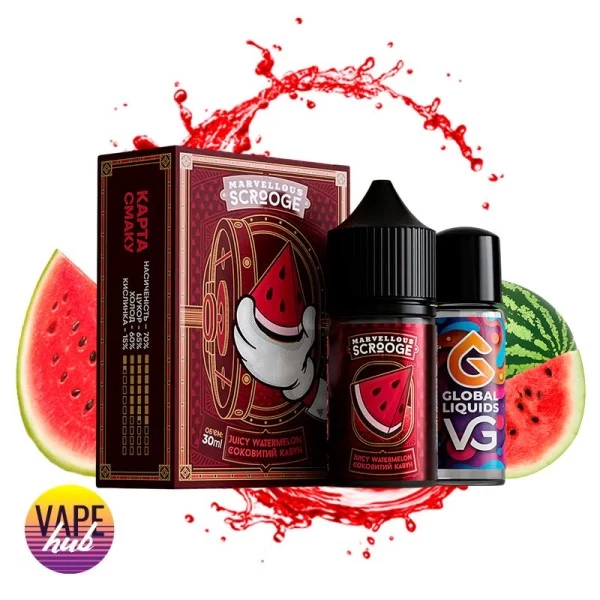 Набір Marvellous Scrooge 30 мл 65 мг - Juicy Watermelon — купити