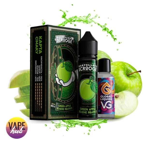 Набір Marvellous Scrooge 60 мл 3 мг - Green Apple — купити